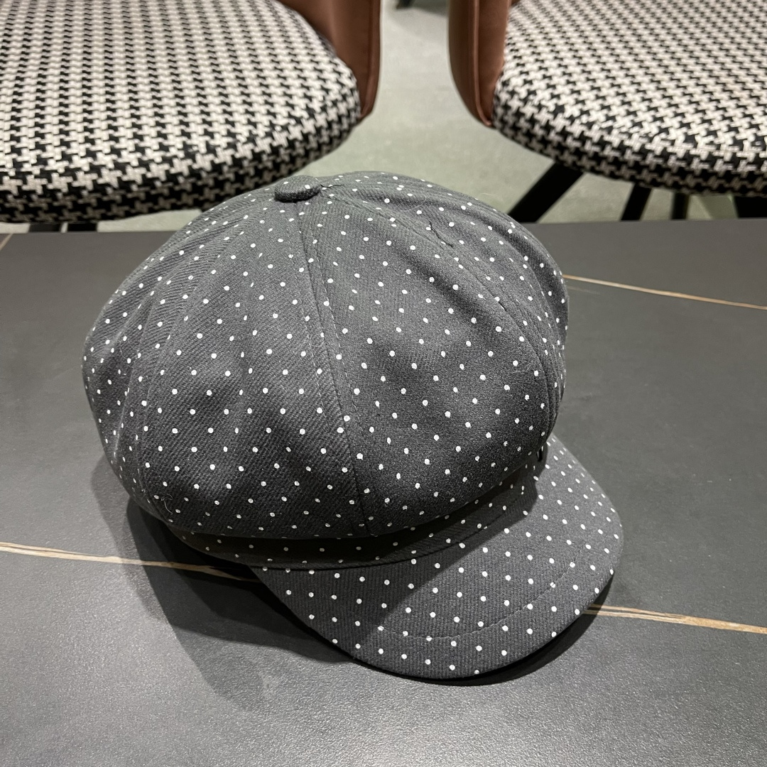  Lv路易威登 2025八角帽女休闲复古时尚百搭贝雷帽秋季文艺画家帽