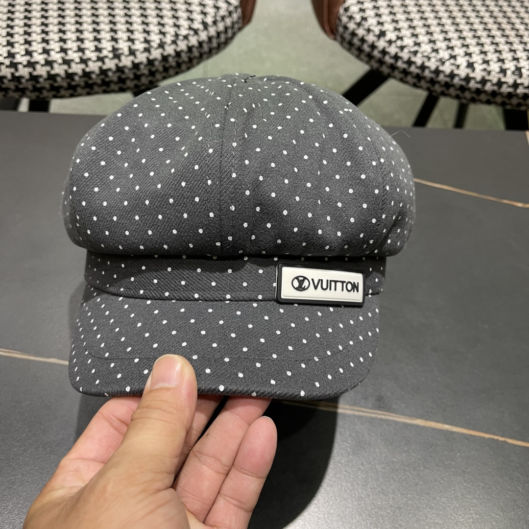  Lv路易威登 2025八角帽女休闲复古时尚百搭贝雷帽秋季文艺画家帽