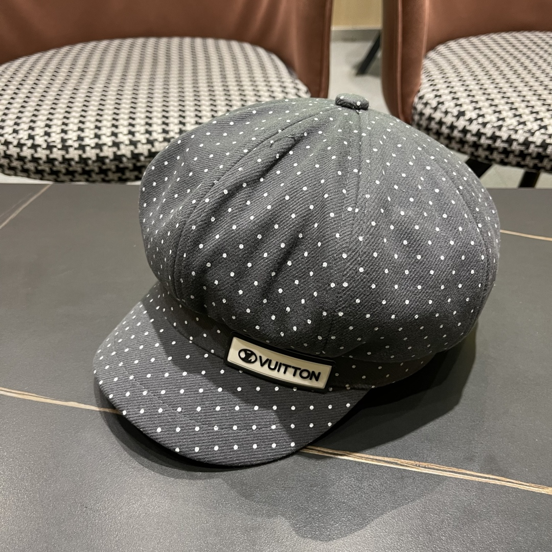  Lv路易威登 2025八角帽女休闲复古时尚百搭贝雷帽秋季文艺画家帽