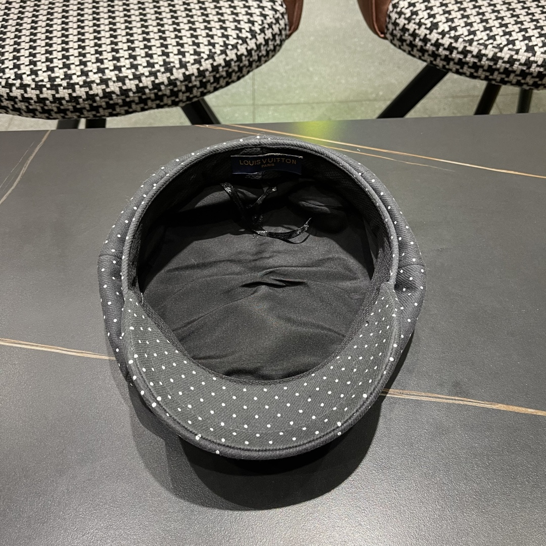  Lv路易威登 2025八角帽女休闲复古时尚百搭贝雷帽秋季文艺画家帽