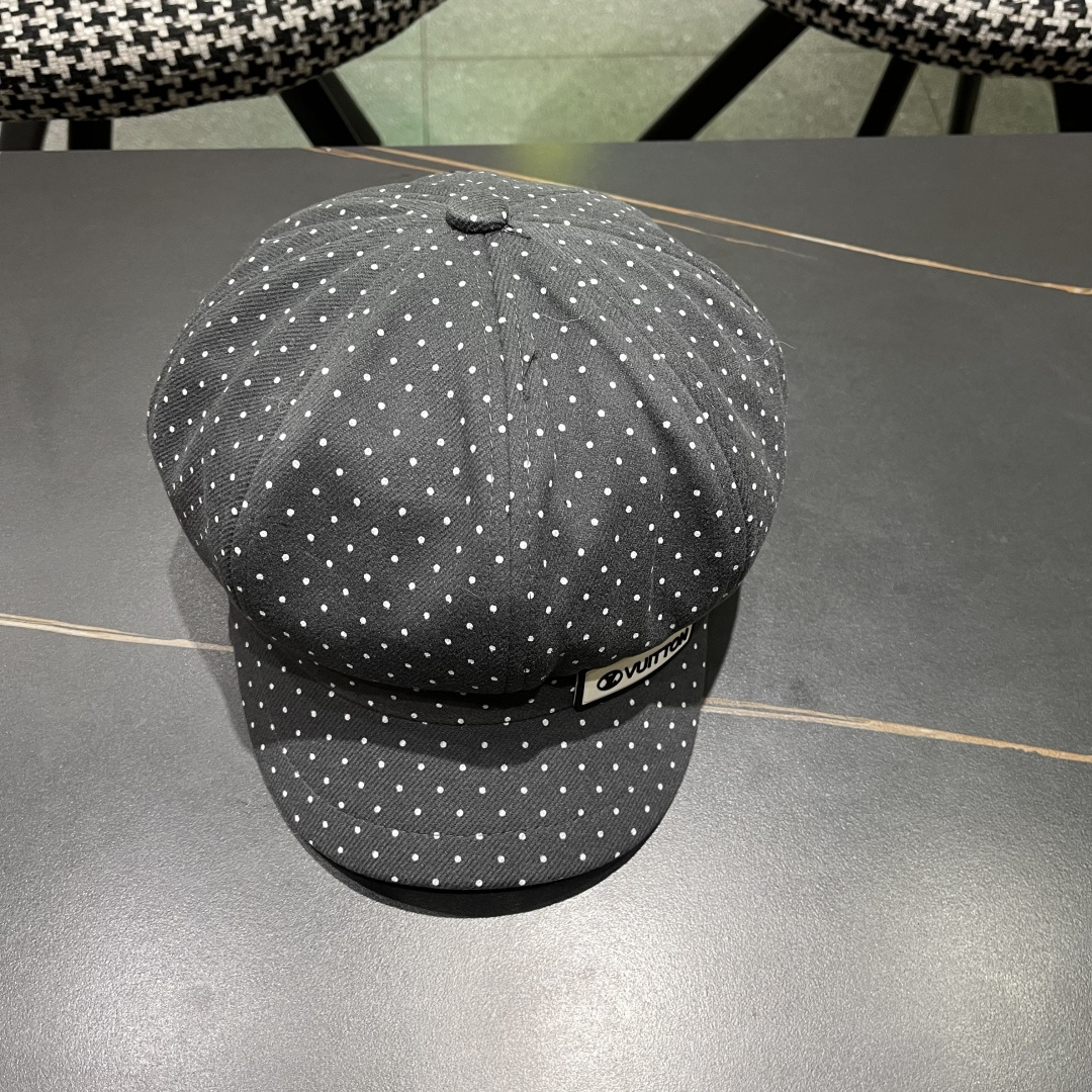  Lv路易威登 2025八角帽女休闲复古时尚百搭贝雷帽秋季文艺画家帽