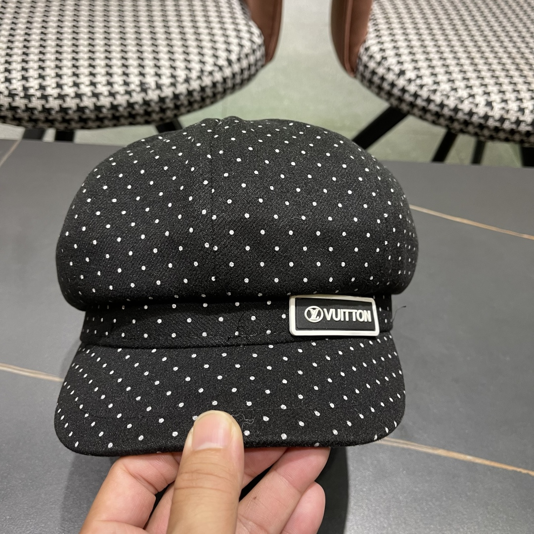  Lv路易威登 2025八角帽女休闲复古时尚百搭贝雷帽秋季文艺画家帽