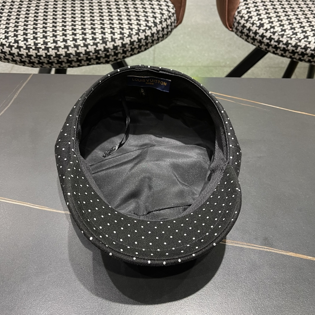  Lv路易威登 2025八角帽女休闲复古时尚百搭贝雷帽秋季文艺画家帽