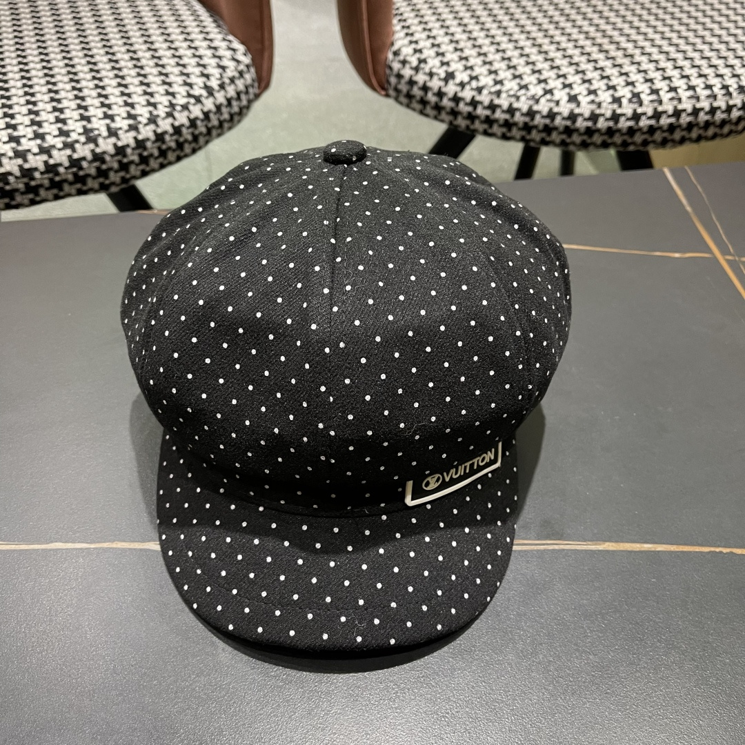  Lv路易威登 2025八角帽女休闲复古时尚百搭贝雷帽秋季文艺画家帽