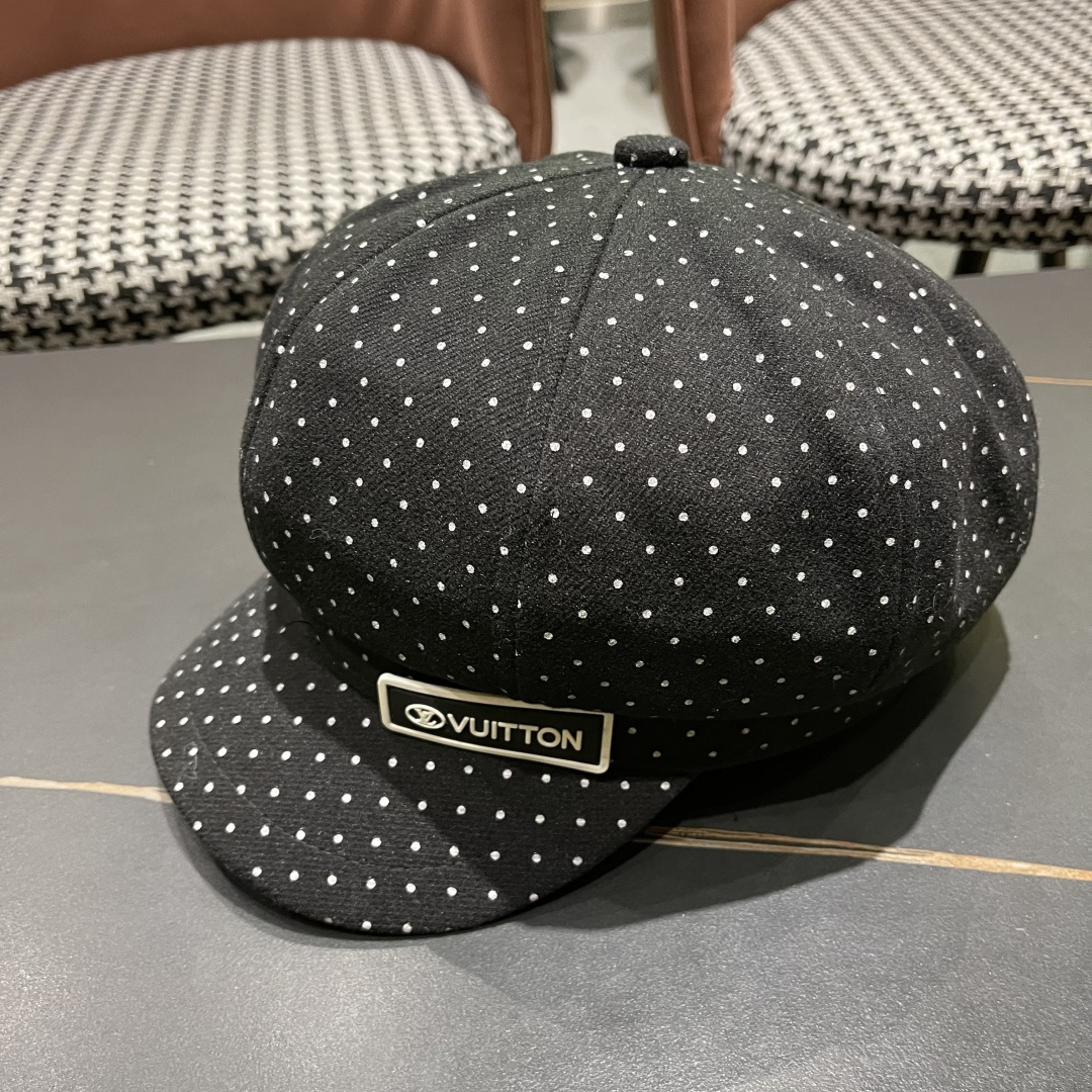  Lv路易威登 2025八角帽女休闲复古时尚百搭贝雷帽秋季文艺画家帽