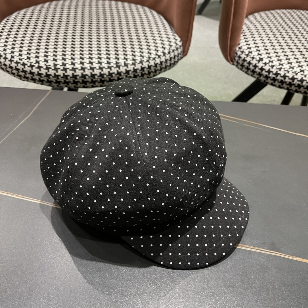  Lv路易威登 2025八角帽女休闲复古时尚百搭贝雷帽秋季文艺画家帽