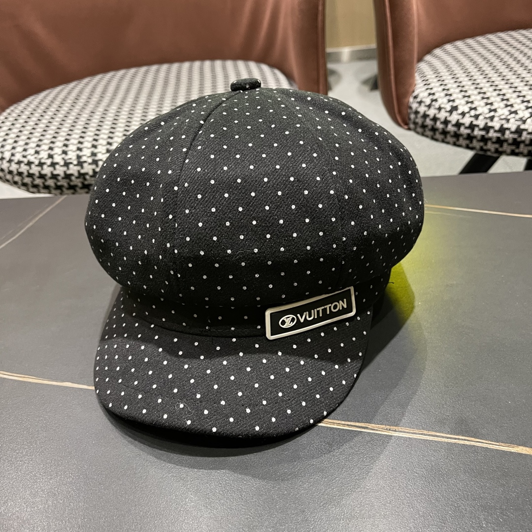  Lv路易威登 2025八角帽女休闲复古时尚百搭贝雷帽秋季文艺画家帽