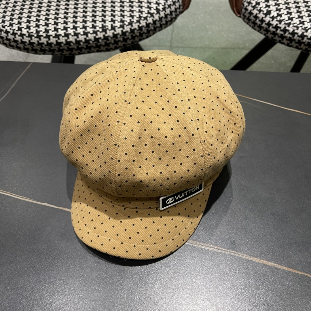  Lv路易威登 2025八角帽女休闲复古时尚百搭贝雷帽秋季文艺画家帽