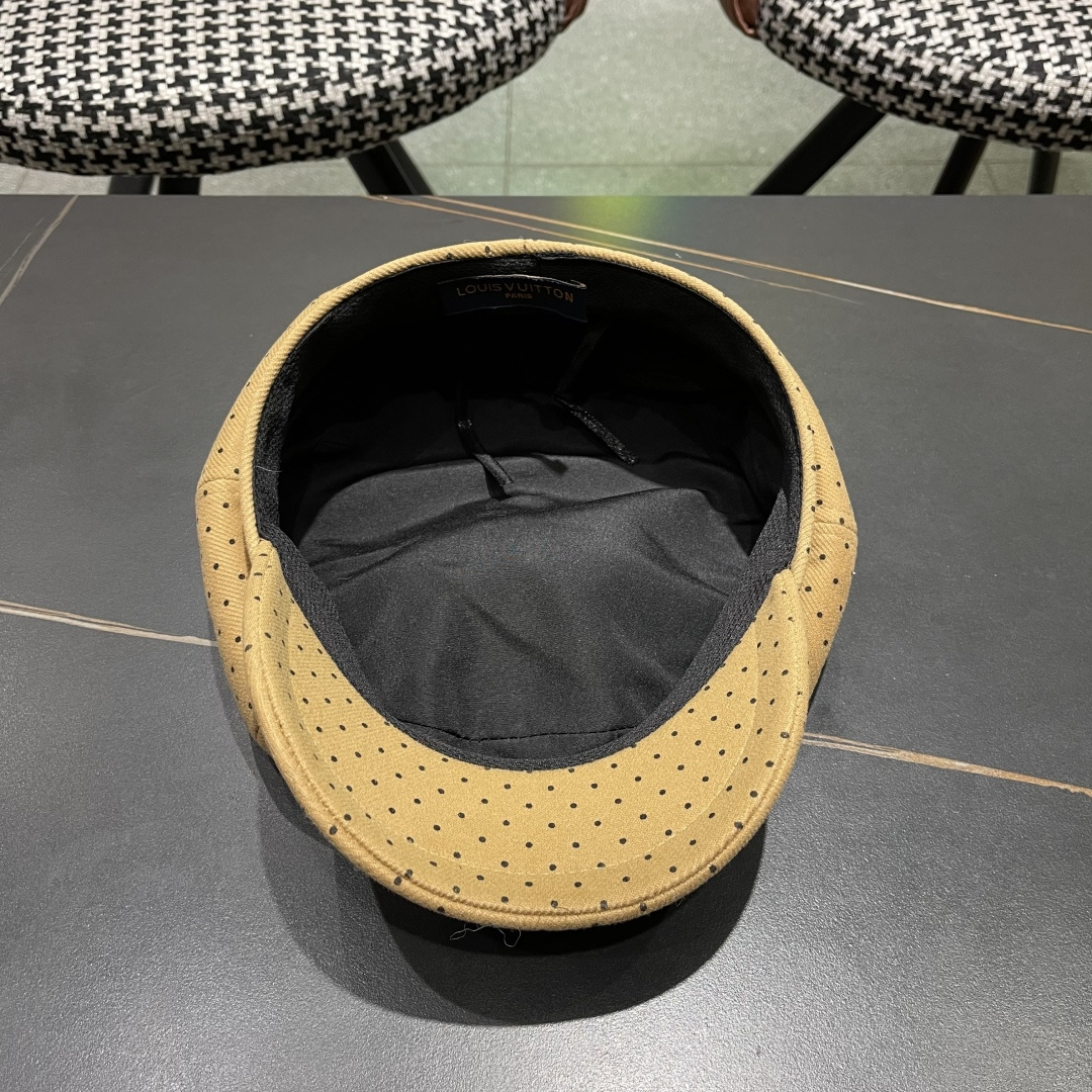  Lv路易威登 2025八角帽女休闲复古时尚百搭贝雷帽秋季文艺画家帽