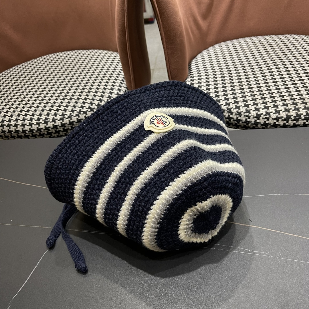  蒙囗 早秋新款条纹渔夫帽女韩版高级感百搭时尚显脸小盆帽遮阳帽防晒帽