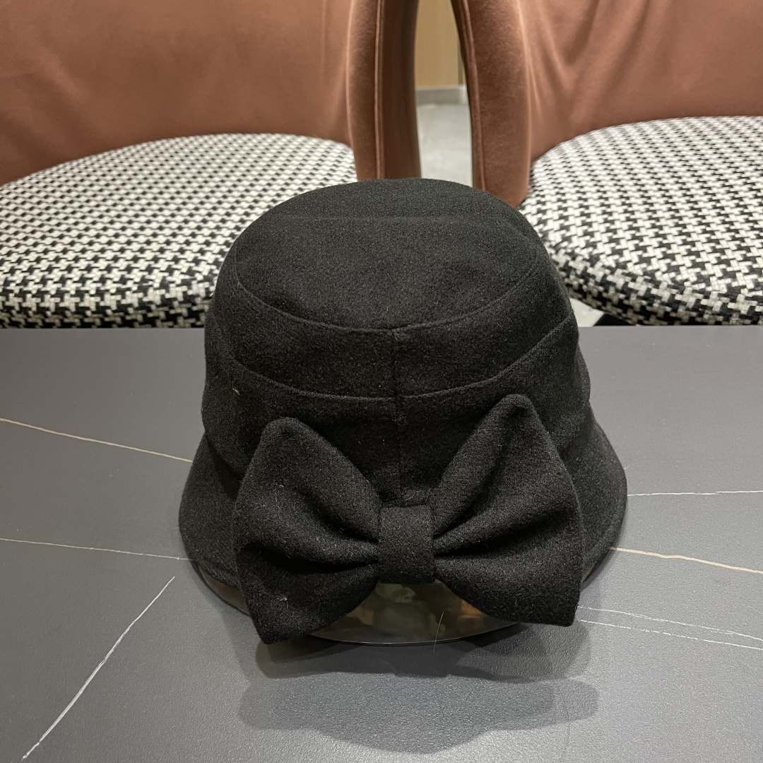  Lv路易威登渔夫帽女秋冬季2025新款毛绒冷帽子大头围显脸小加厚保暖鱼夫盆帽