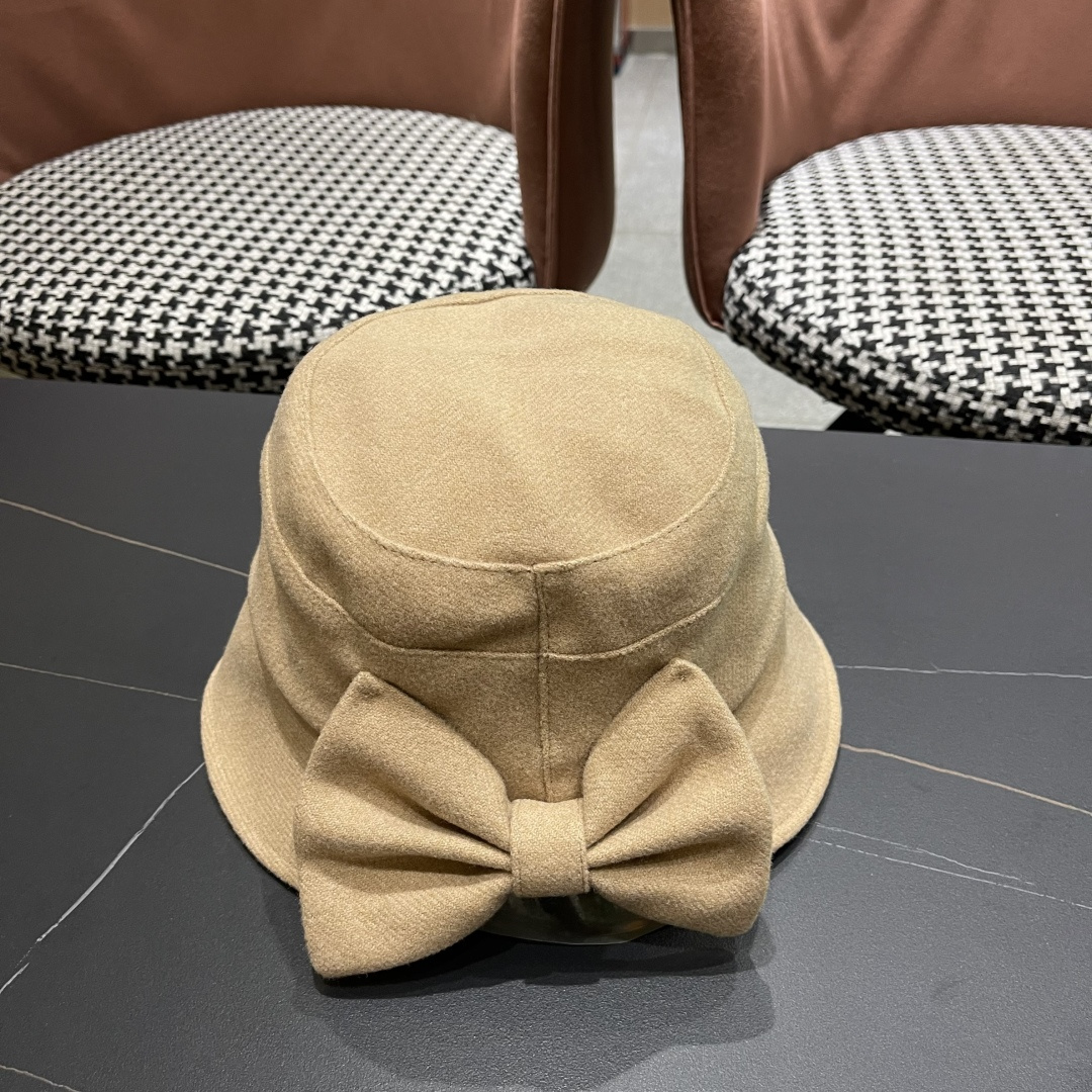  Lv路易威登渔夫帽女秋冬季2025新款毛绒冷帽子大头围显脸小加厚保暖鱼夫盆帽