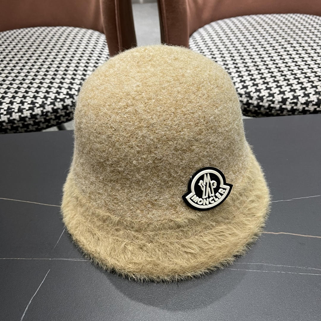  蒙口 水貂毛帽子女秋冬渔夫帽韩版百搭日系显脸小保暖盆帽礼帽水桶帽潮