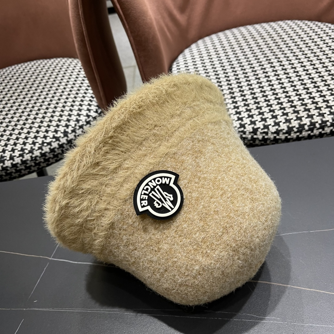  蒙口 水貂毛帽子女秋冬渔夫帽韩版百搭日系显脸小保暖盆帽礼帽水桶帽潮