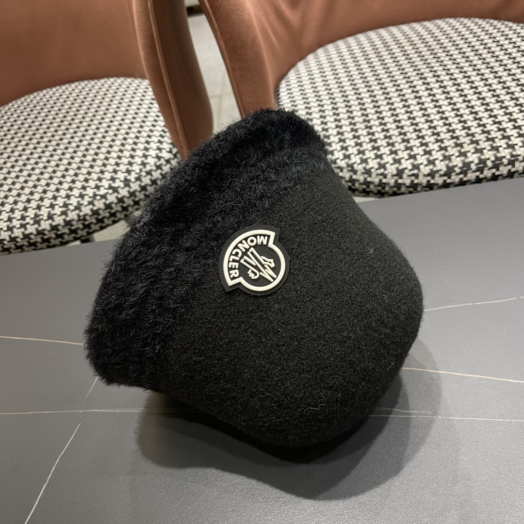  蒙口 水貂毛帽子女秋冬渔夫帽韩版百搭日系显脸小保暖盆帽礼帽水桶帽潮