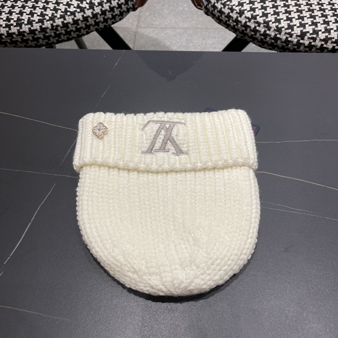  LV/路易威登男士帽子纯羊毛经典罗纹针织
刺绣LV 首字母新款M77277