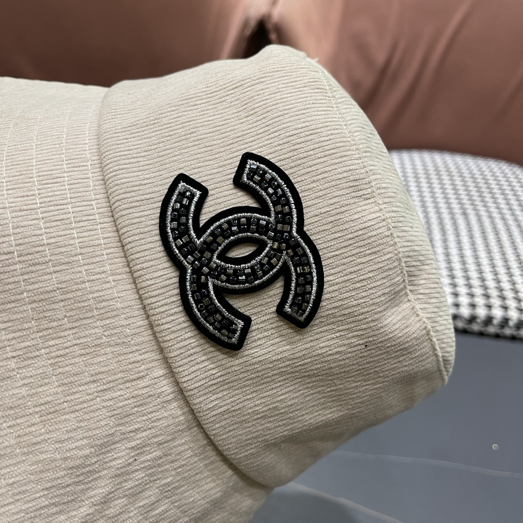  香奈儿2025早秋冬款渔夫帽女防紫外线遮阳帽大头围太阳盆帽潮