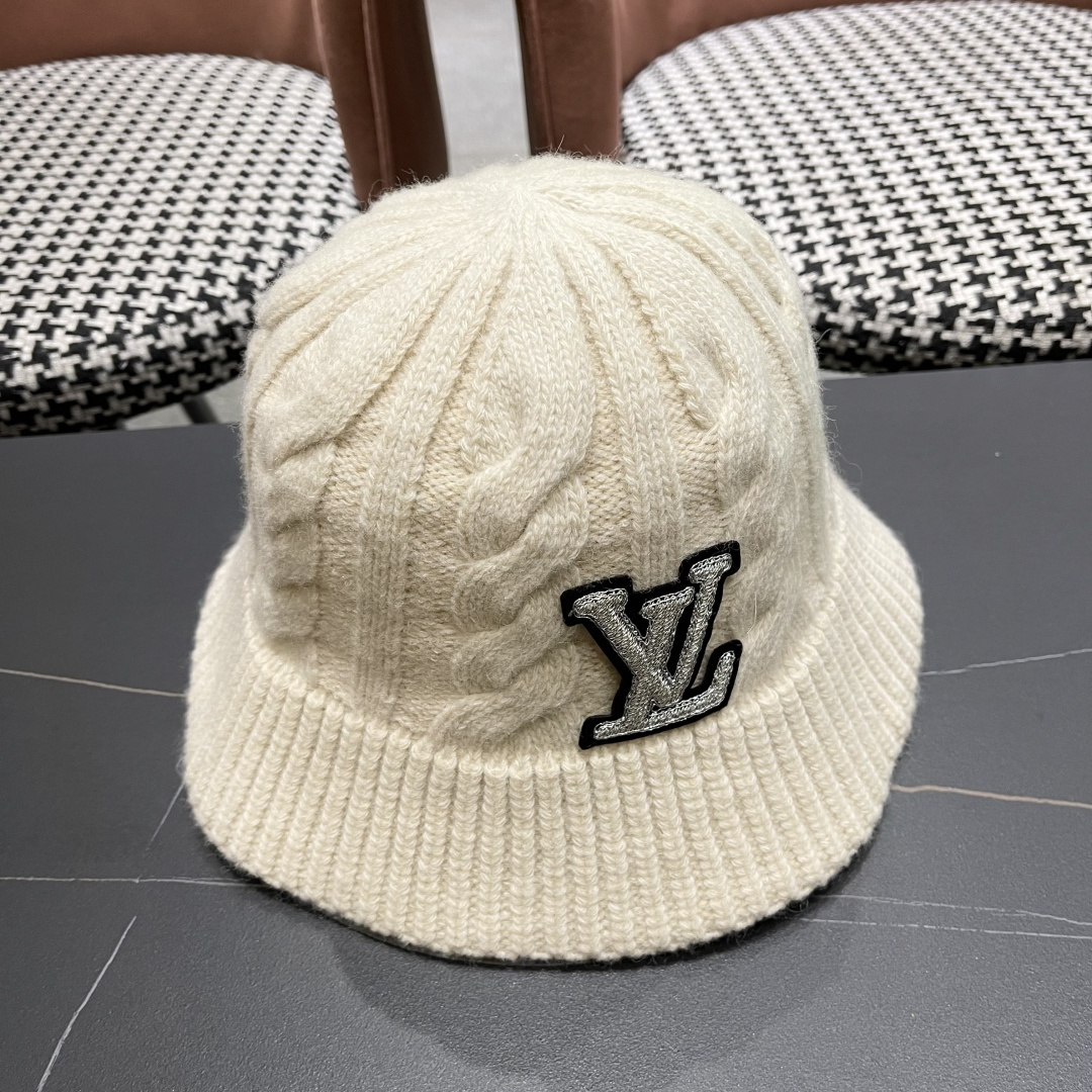  Lv路易威登 显脸小韩版潮复古手工毛线盆帽子女秋冬季保暖
百搭显白针织渔夫帽