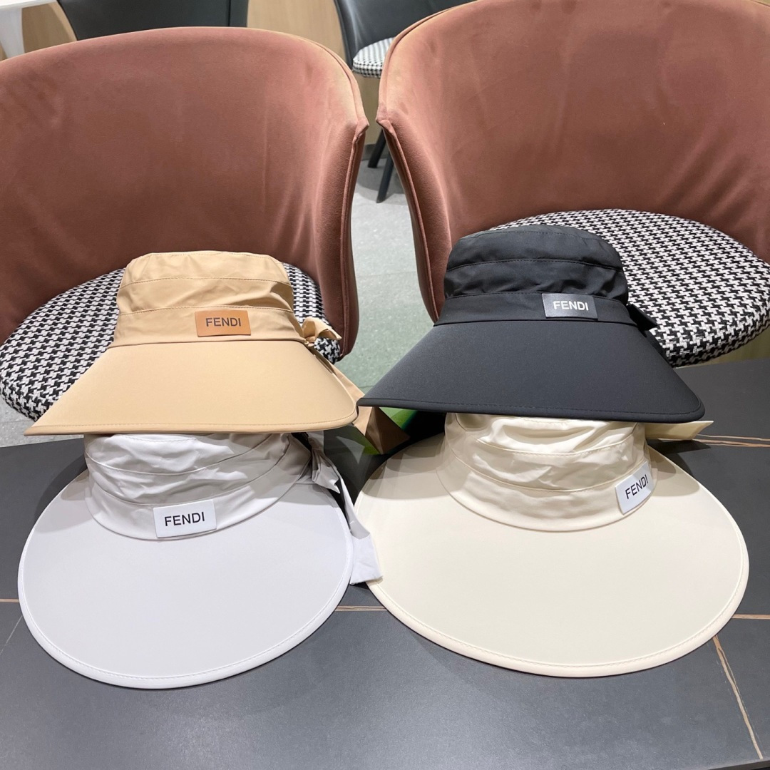  芬迪FENDI帽子女夏季新款渔夫帽防晒遮阳帽防紫外线大
帽檐太阳帽休闲帽盆帽