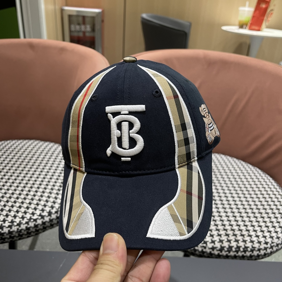 巴宝莉Burberry棒球帽新款百搭帽子显脸小夏季遮阳防晒户外运动小众