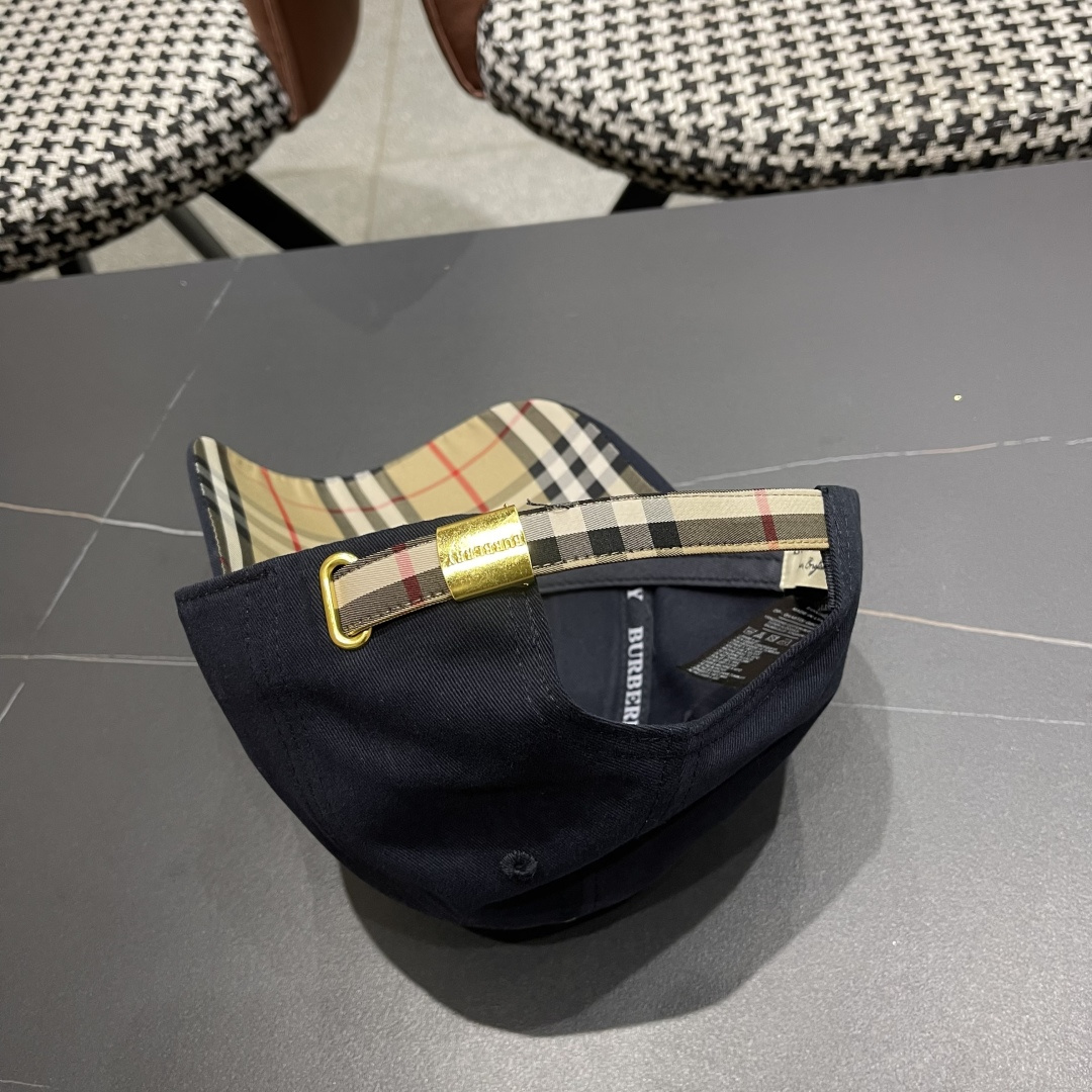 巴宝莉Burberry棒球帽新款百搭帽子显脸小夏季遮阳防晒户外运动小众