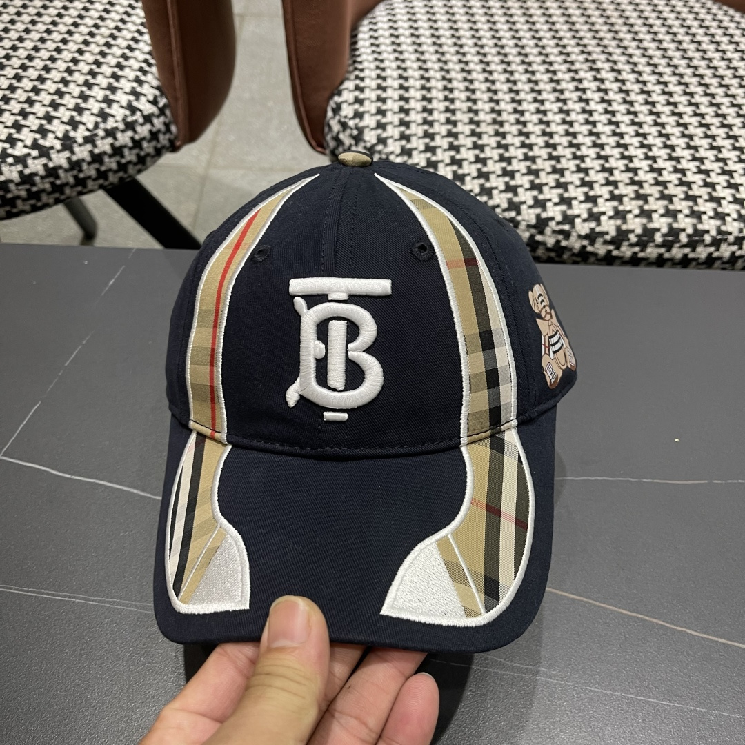 巴宝莉Burberry棒球帽新款百搭帽子显脸小夏季遮阳防晒户外运动小众