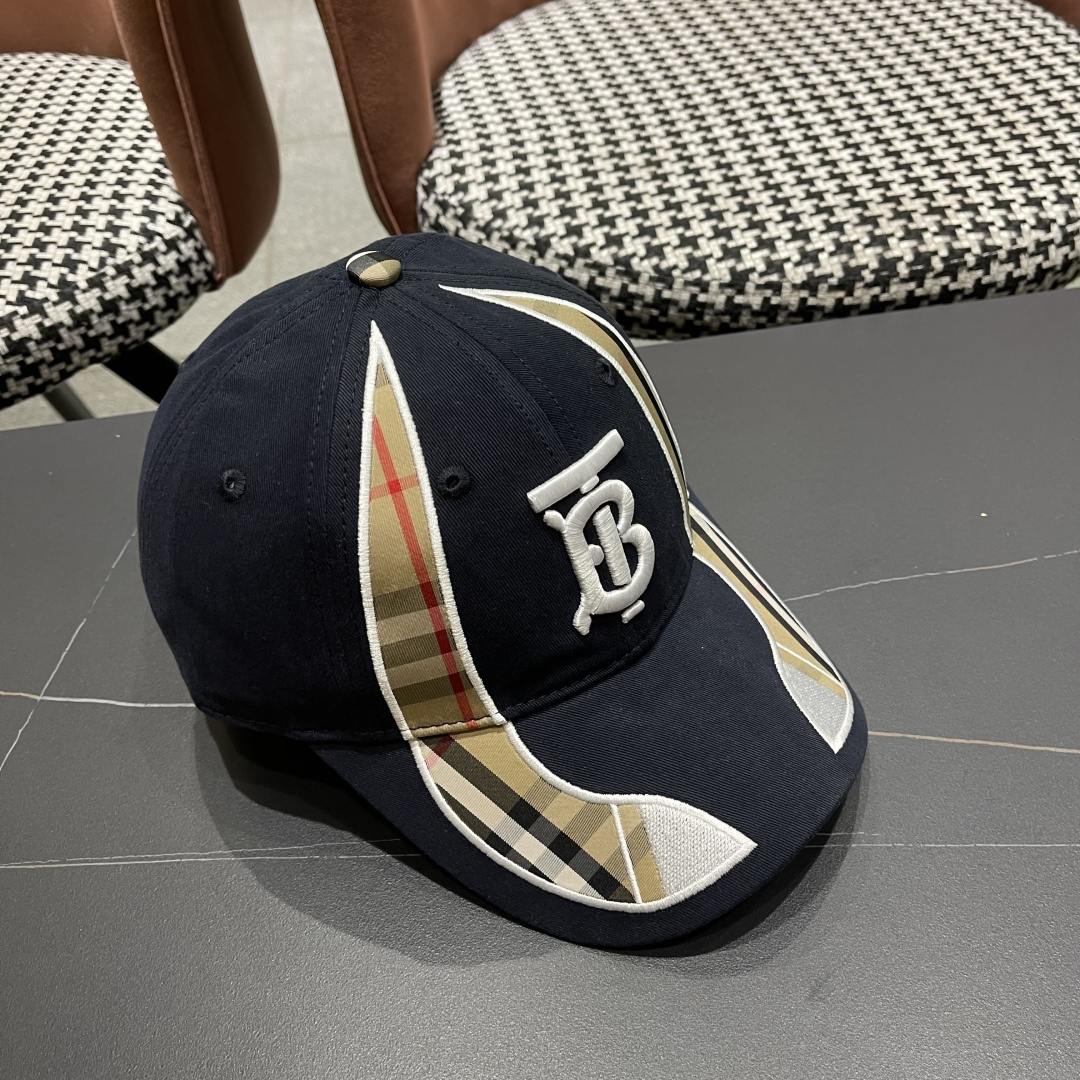 巴宝莉Burberry棒球帽新款百搭帽子显脸小夏季遮阳防晒户外运动小众