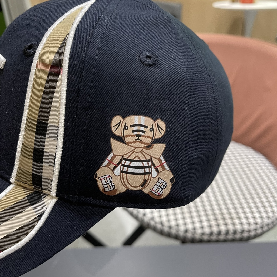 巴宝莉Burberry棒球帽新款百搭帽子显脸小夏季遮阳防晒户外运动小众