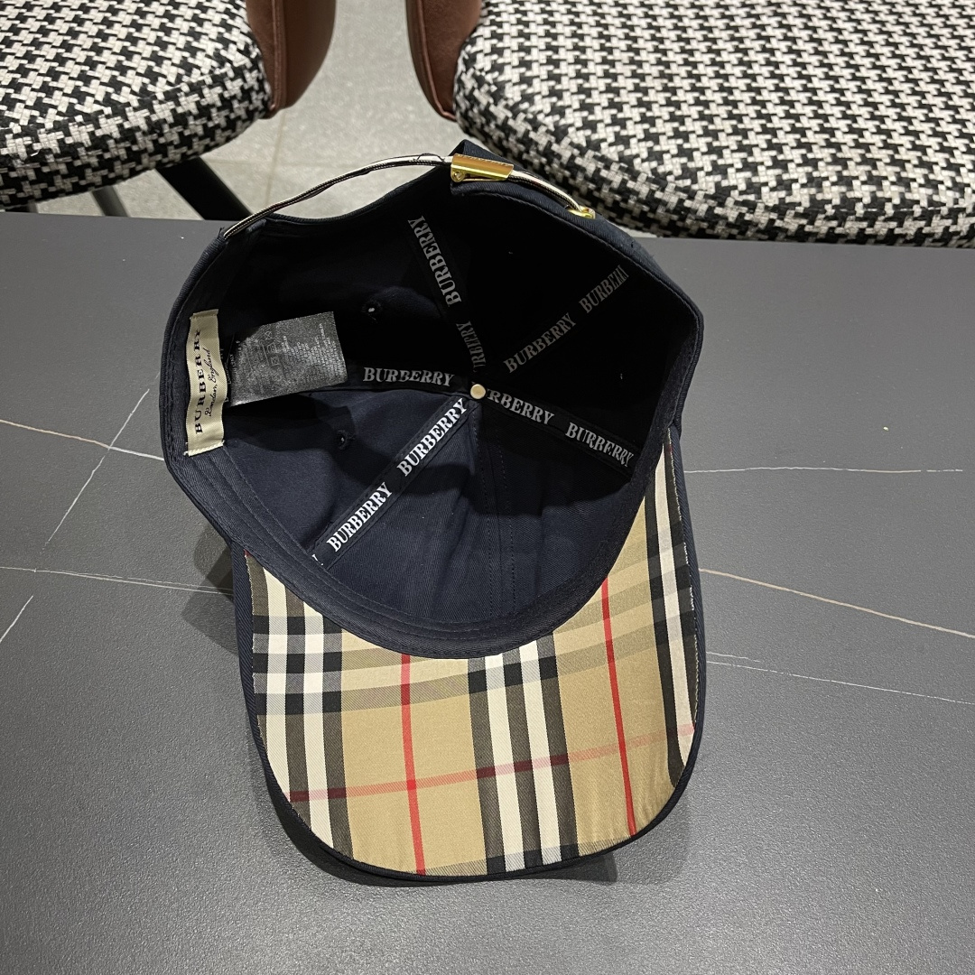 巴宝莉Burberry棒球帽新款百搭帽子显脸小夏季遮阳防晒户外运动小众