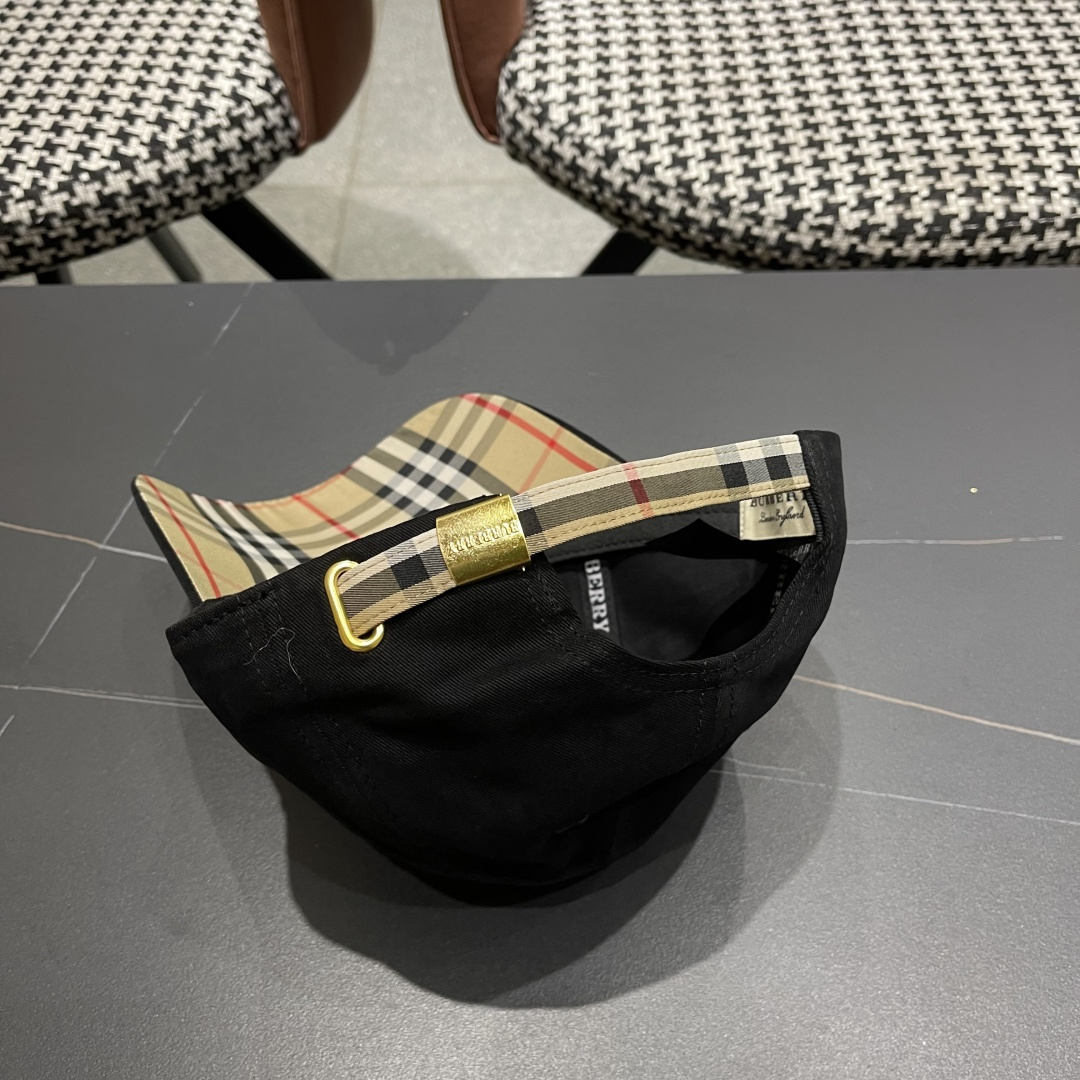 巴宝莉Burberry棒球帽新款百搭帽子显脸小夏季遮阳防晒户外运动小众