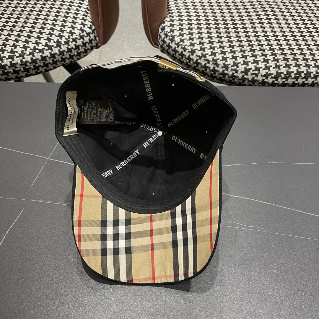 巴宝莉Burberry棒球帽新款百搭帽子显脸小夏季遮阳防晒户外运动小众