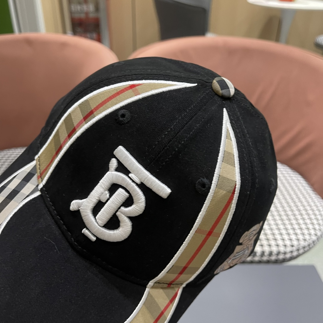 巴宝莉Burberry棒球帽新款百搭帽子显脸小夏季遮阳防晒户外运动小众