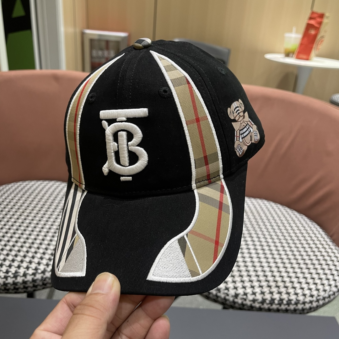 巴宝莉Burberry棒球帽新款百搭帽子显脸小夏季遮阳防晒户外运动小众