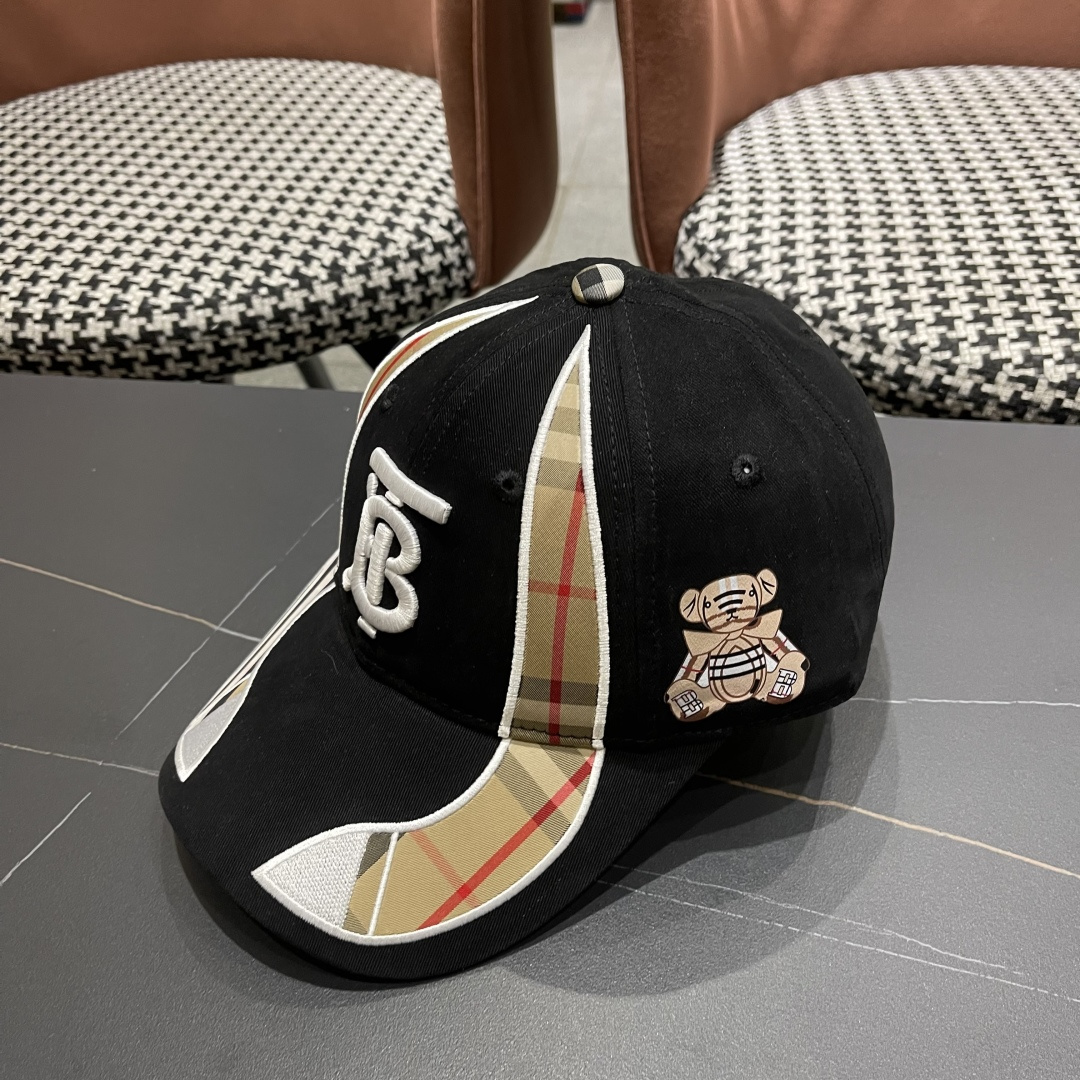 巴宝莉Burberry棒球帽新款百搭帽子显脸小夏季遮阳防晒户外运动小众