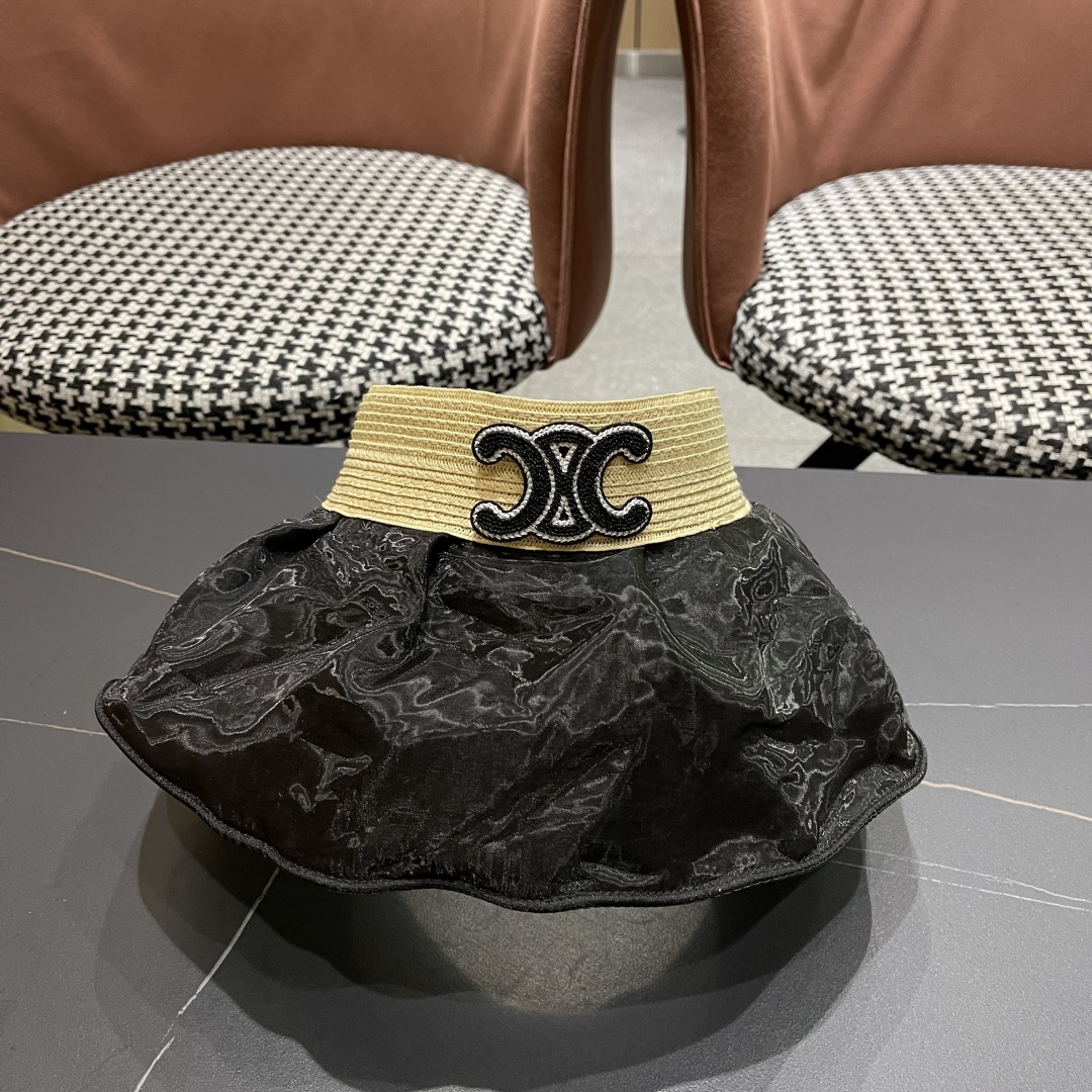  赛琳 时尚贝壳帽休闲防紫外线新款帽子女
夏季浮雕花纹可折叠防晒遮阳帽