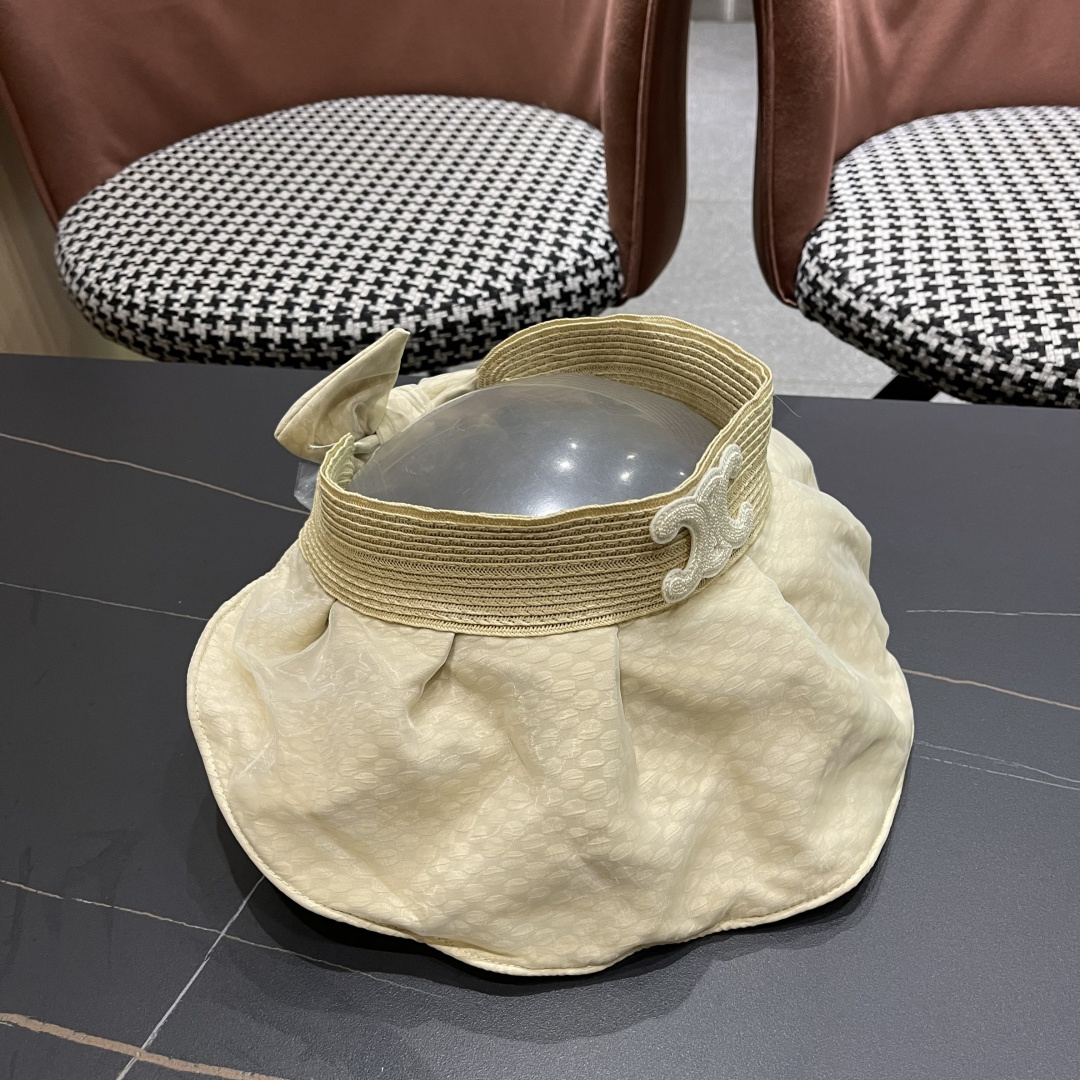  赛琳 时尚贝壳帽休闲防紫外线新款帽子女
夏季浮雕花纹可折叠防晒遮阳帽