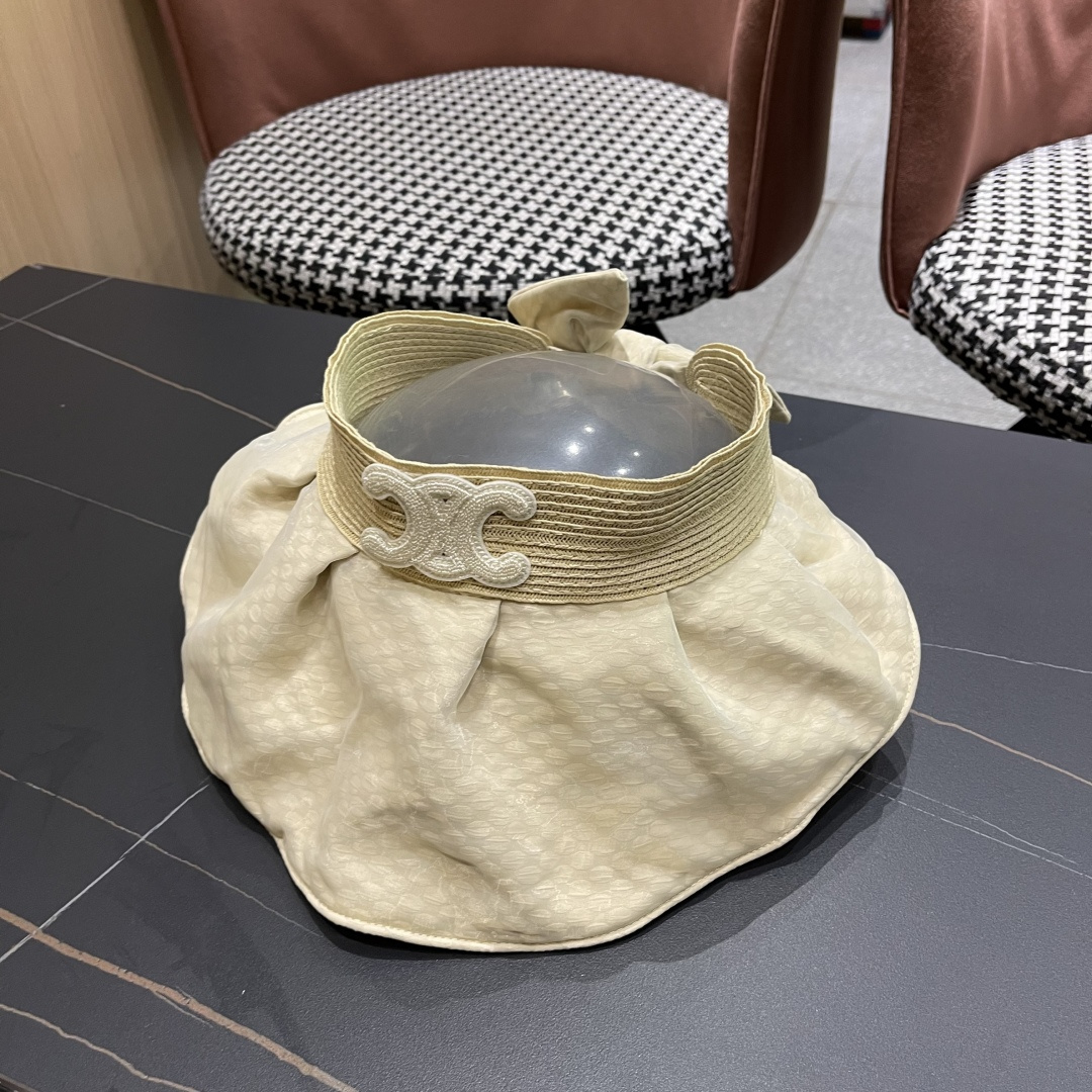  赛琳 时尚贝壳帽休闲防紫外线新款帽子女
夏季浮雕花纹可折叠防晒遮阳帽