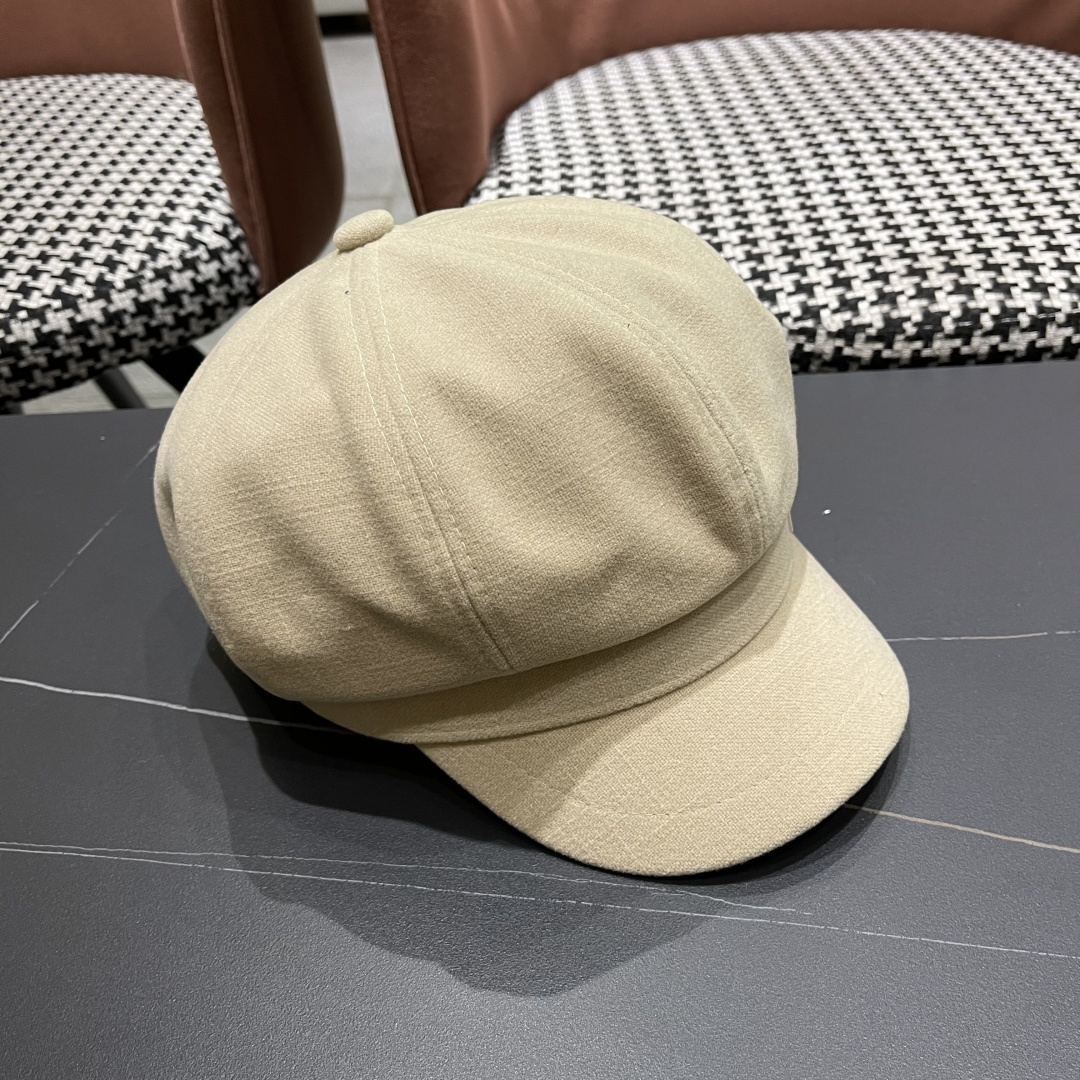  巴黎世家 贝雷帽女秋季韩系报童画家鸭舌大头显脸小秋冬季帽子