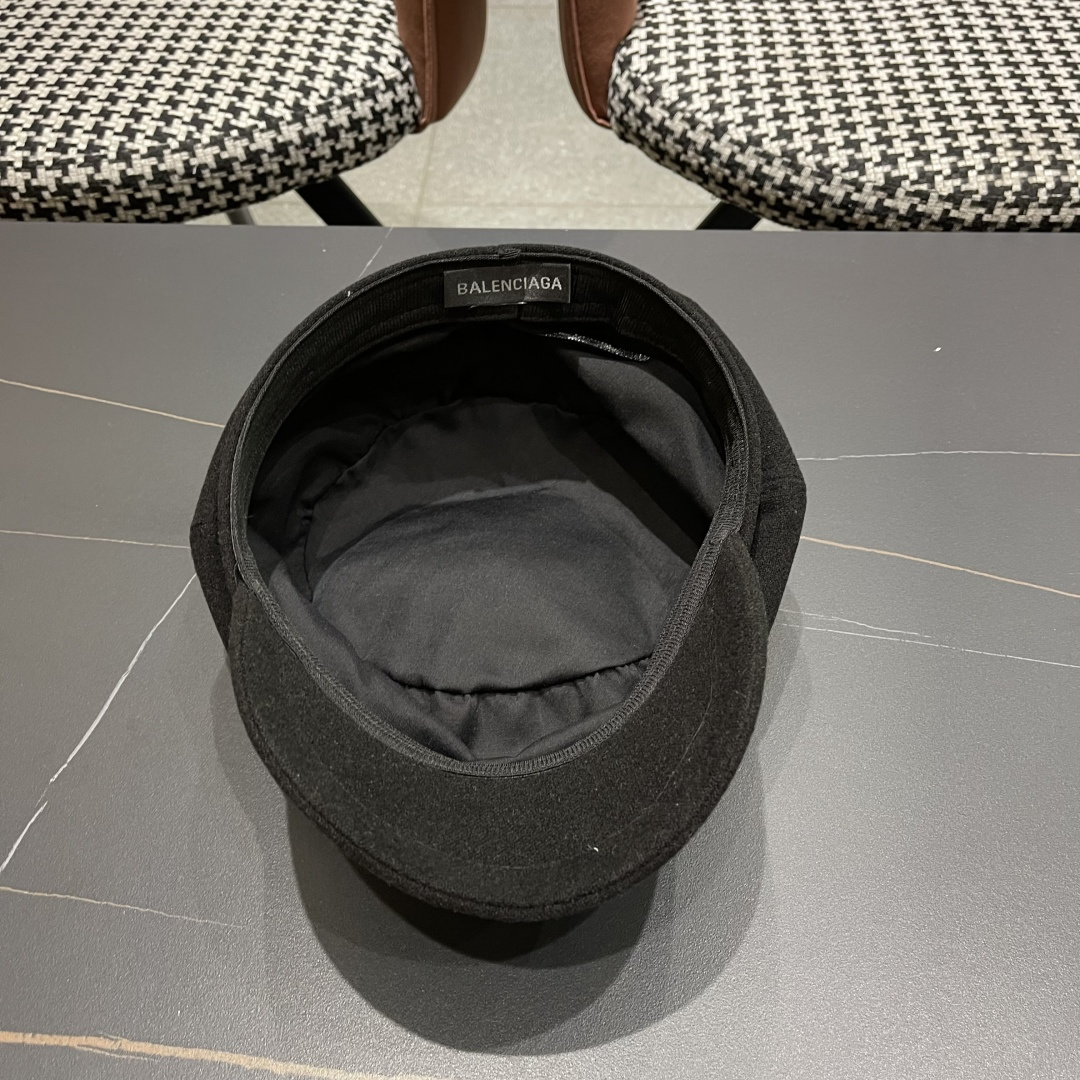  巴黎世家 贝雷帽女秋季韩系报童画家鸭舌大头显脸小秋冬季帽子