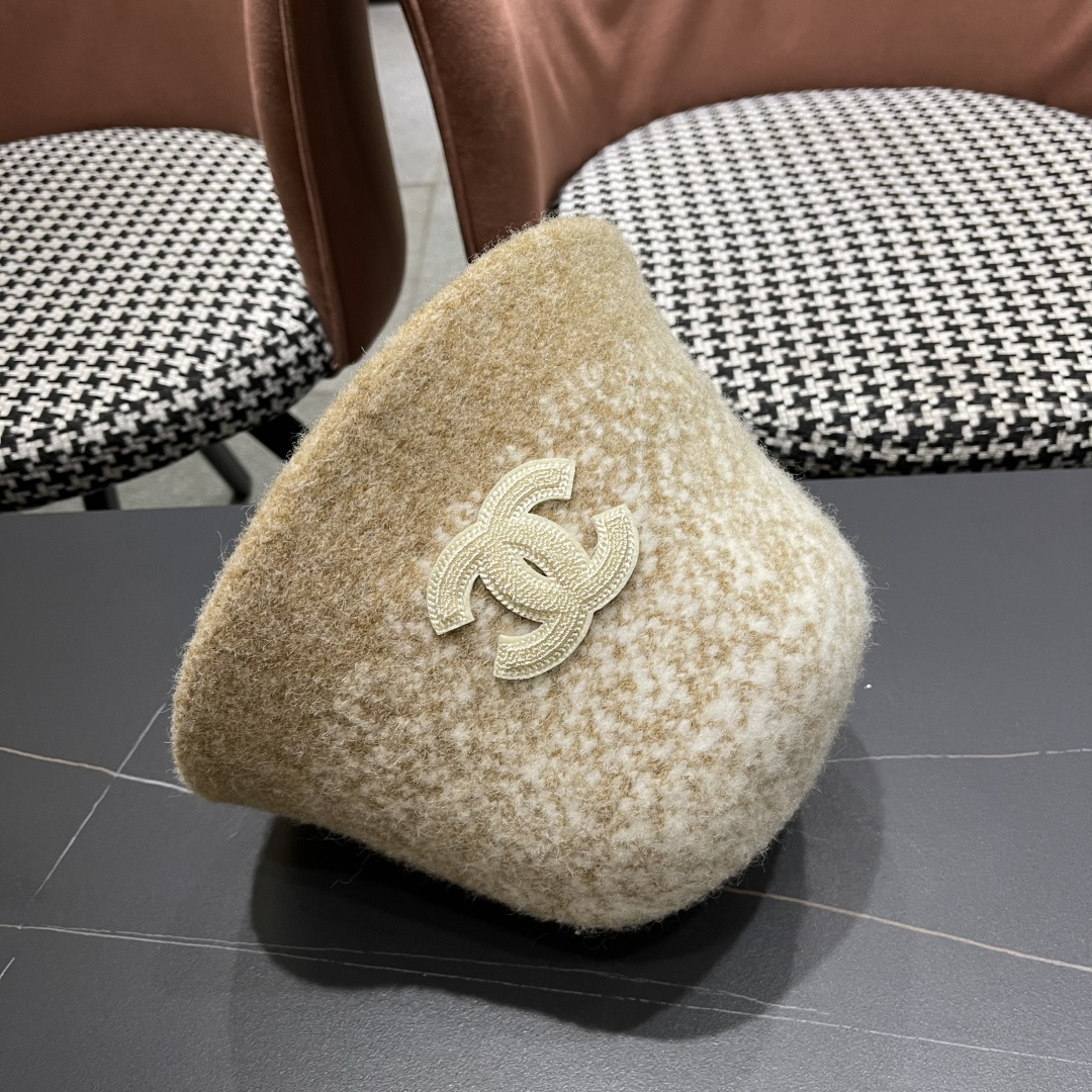  香奈儿 2025秋冬防寒保暖护耳渔夫帽子女素颜显脸小水桶帽毛绒帽