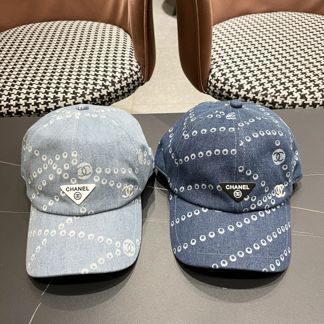  Chanel香奈儿欧美风棒球帽2025 春夏新款休闲遮阳百搭牛仔
