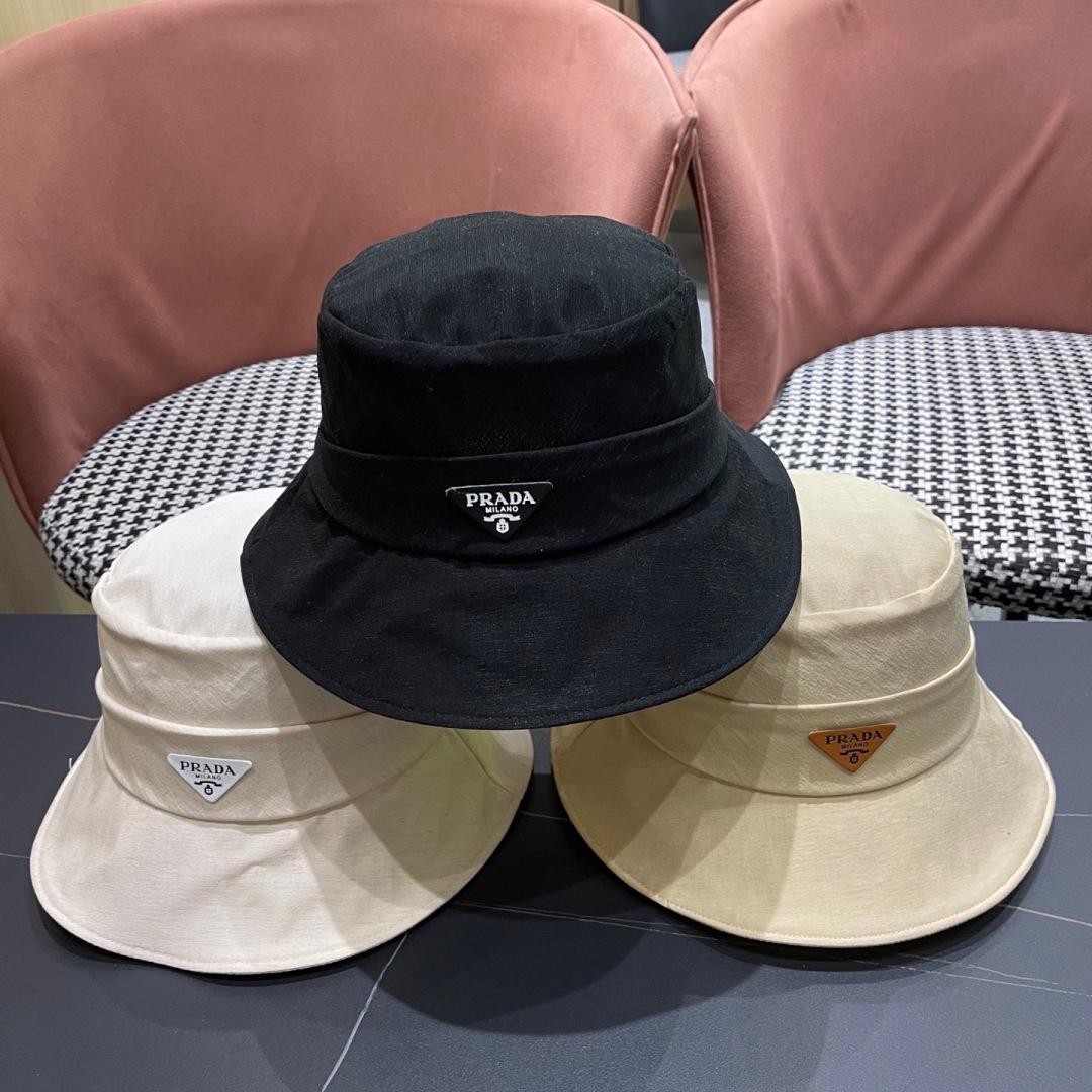  PRADA普拉达韩版2025新款纯色蝴蝶结渔夫帽子女春季时尚
百搭防紫外线日系盆帽
