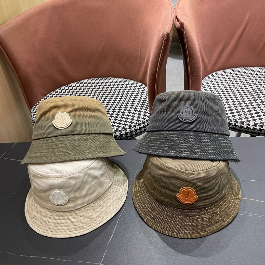  蒙口MONCLER头围新款水洗做旧渔夫帽女夏季防晒遮阳帽盆帽
休闲百搭品脸小