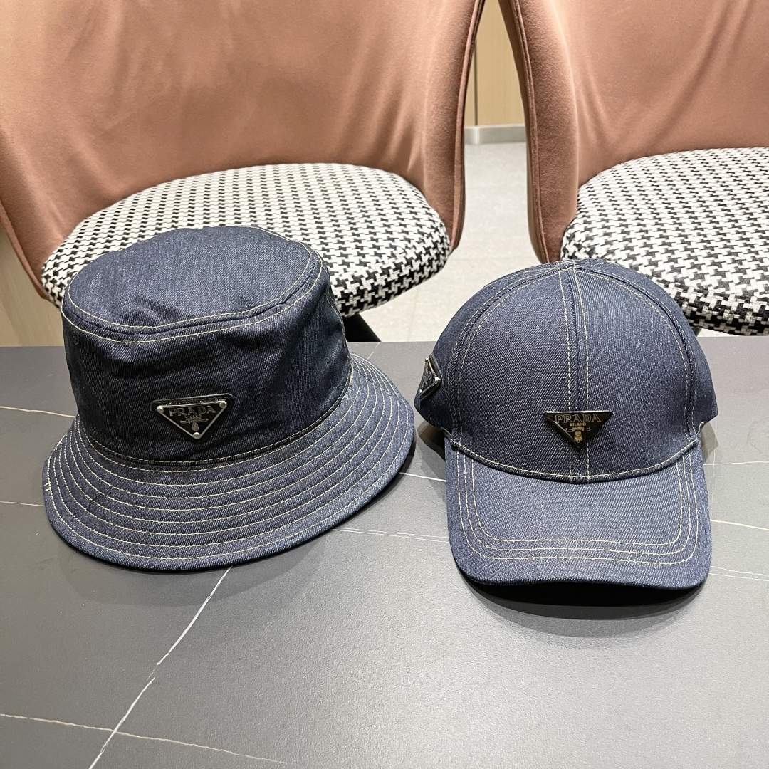 【普拉达】Prada 25春夏新款大牌棒球帽，渔夫帽，显脸小 大牌款超好搭配，赶紧入手！