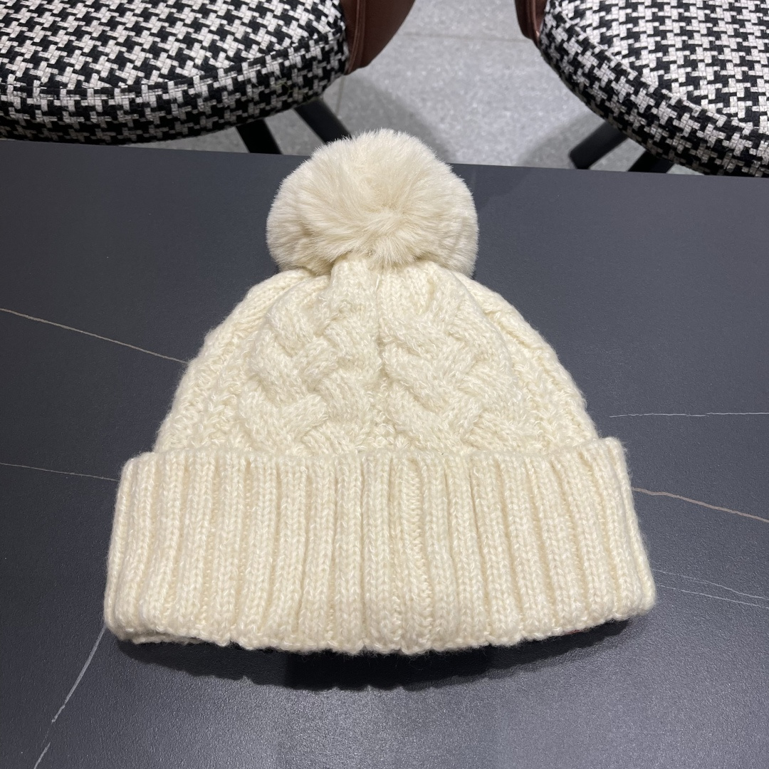 蒙口 加绒加厚毛线帽女款冬季保暖防寒冷帽防风麻花粗针织帽毛球护耳帽