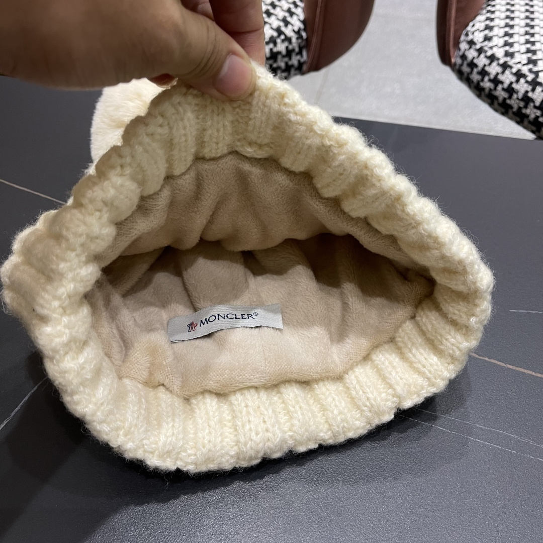 蒙口 加绒加厚毛线帽女款冬季保暖防寒冷帽防风麻花粗针织帽毛球护耳帽