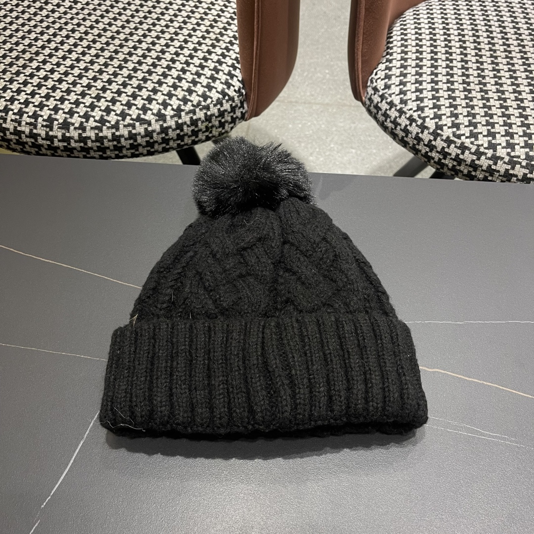 蒙口 加绒加厚毛线帽女款冬季保暖防寒冷帽防风麻花粗针织帽毛球护耳帽