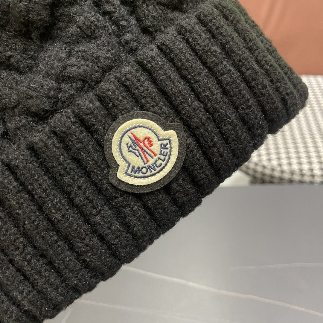 蒙口 加绒加厚毛线帽女款冬季保暖防寒冷帽防风麻花粗针织帽毛球护耳帽