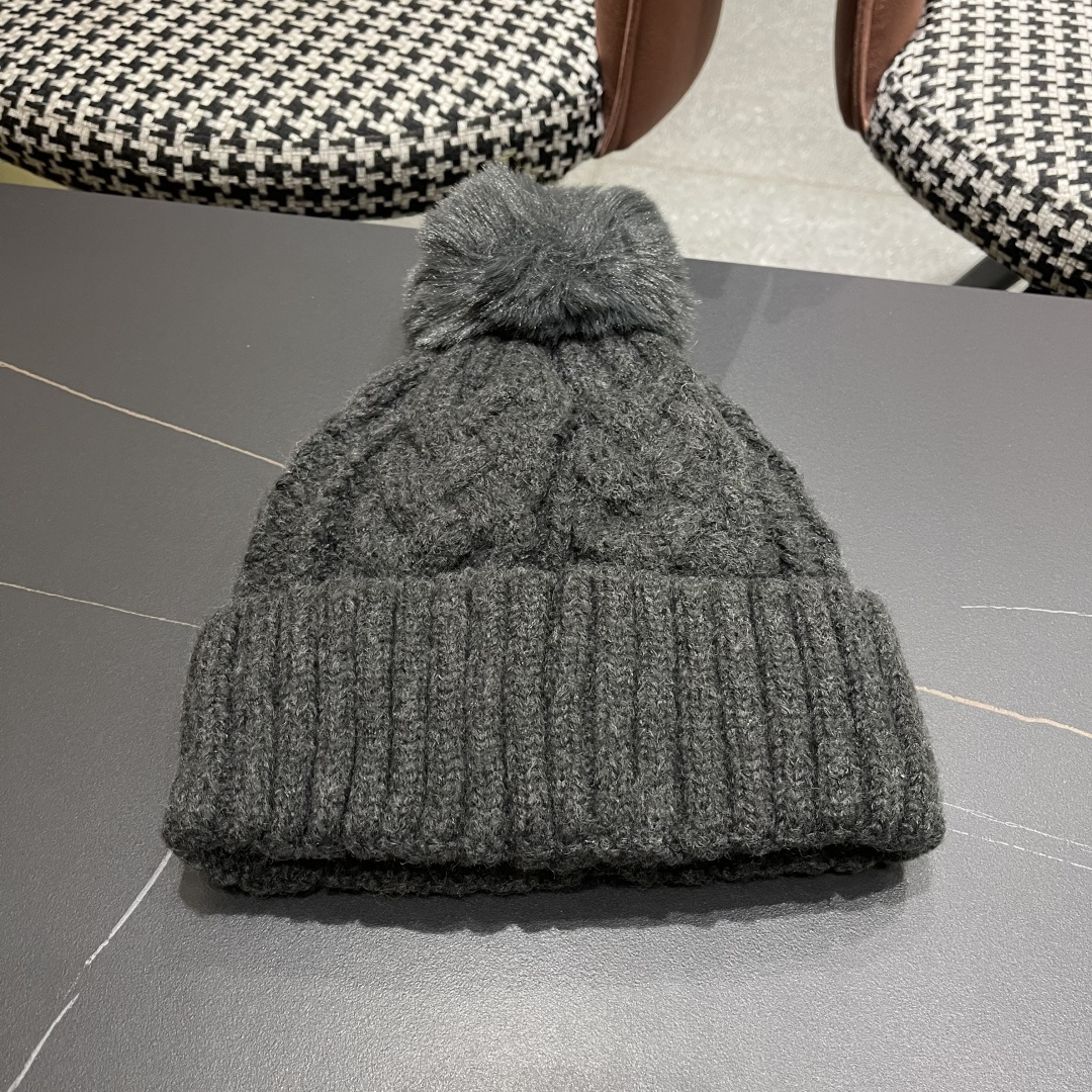 蒙口 加绒加厚毛线帽女款冬季保暖防寒冷帽防风麻花粗针织帽毛球护耳帽