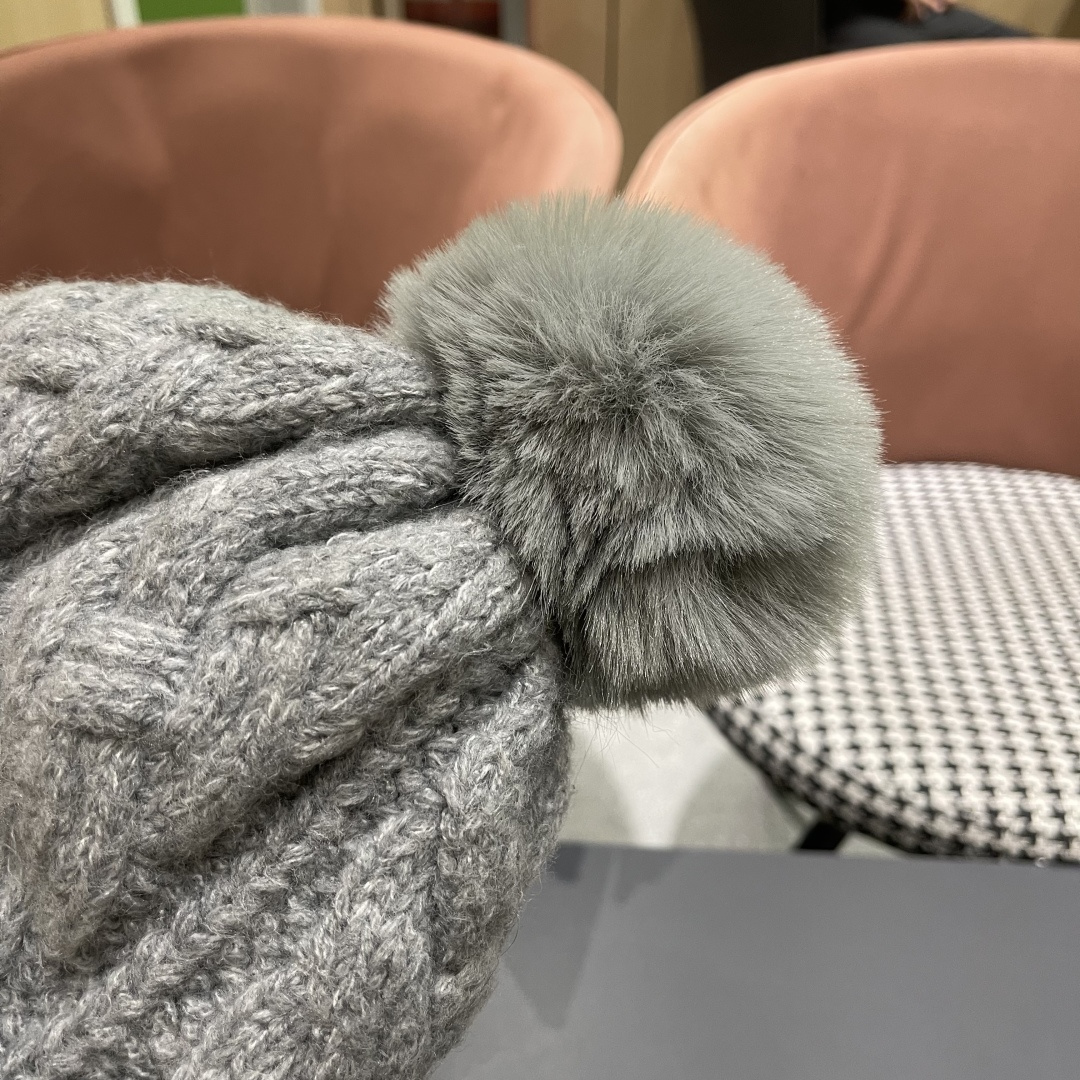 蒙口 加绒加厚毛线帽女款冬季保暖防寒冷帽防风麻花粗针织帽毛球护耳帽